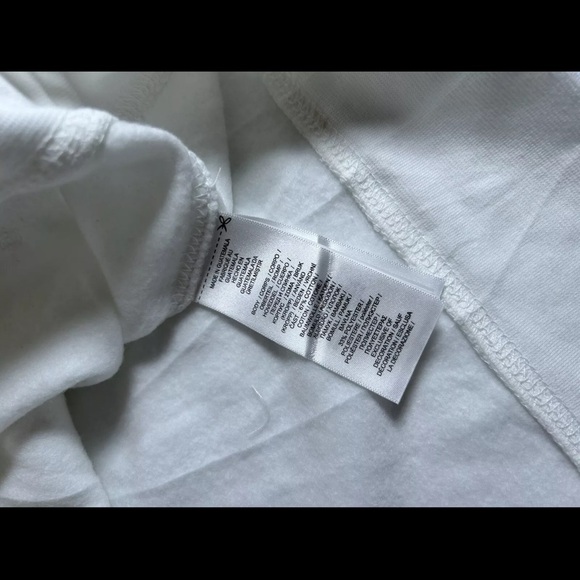 New blank POLO RALPH LAUREN Fleece Pullover Hoodie in White SZ. L kids - Picture 9 of 9